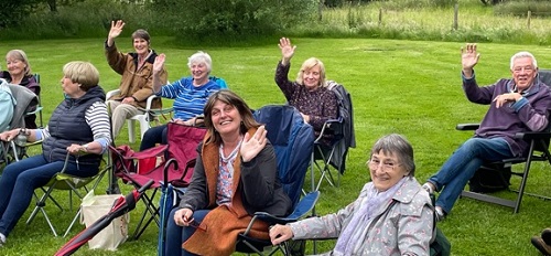 open air rehearsal during Covid