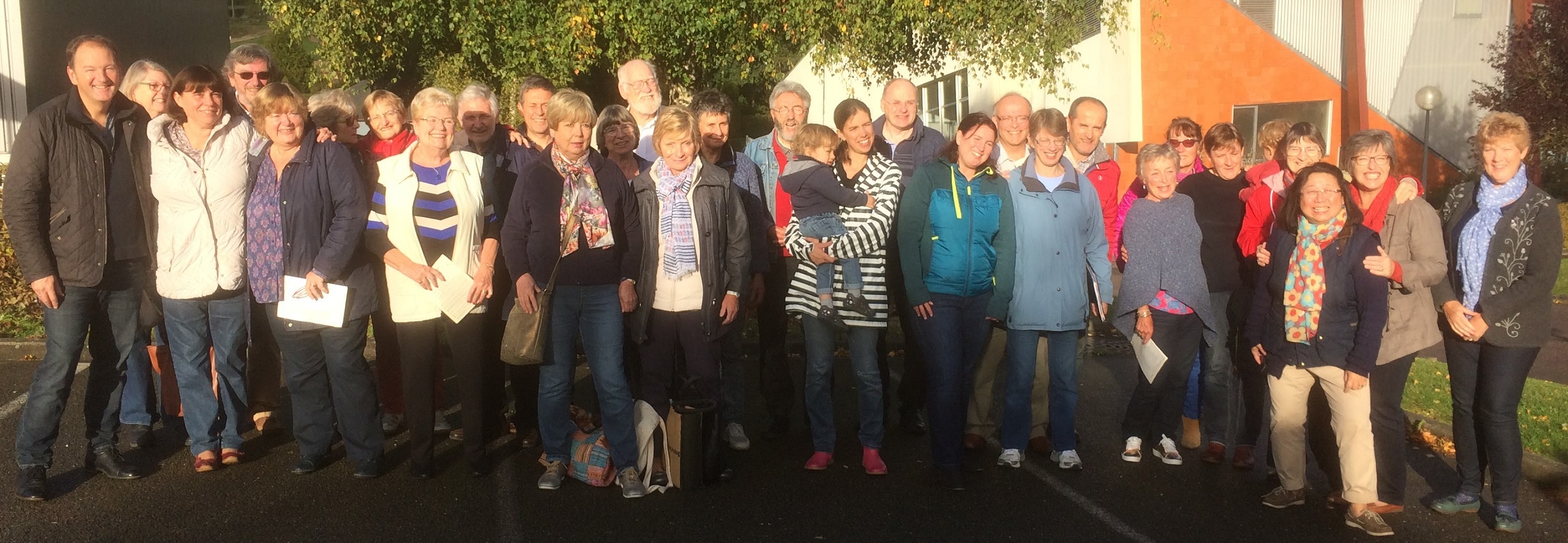 Photo with some of the French choir