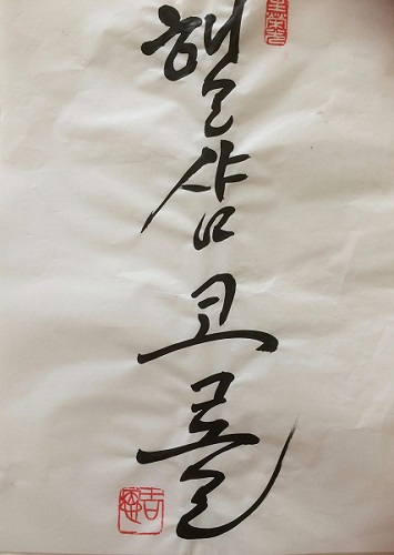 Hailsham Choral Society written in Korean script