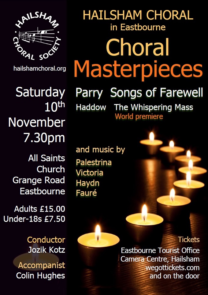Choral Masterpieces concert poster